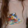 obraz na koszulce   kostka Rubika- kopia